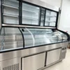 commercial triple temperature 5/6 tier deli, seafood & bbq refrigerated display counter