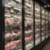 large capacity dry aging meat display cabinet with glass door | commercial beef aging refrigerator