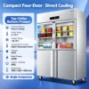 large capacity dual temperature commercial glass door display refrigerator