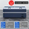 modular supermarket island freezer with sliding glass lids