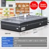 modular supermarket island freezer with sliding glass lids