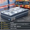 modular supermarket island freezer with sliding glass lids