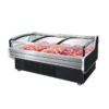 sliding glass lid meat display showcase, direct cooling commercial deli refrigerated counter