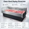 sliding glass lid meat display showcase, direct cooling commercial deli refrigerated counter
