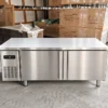stainless steel fresh keeping refrigerated counter & kitchen freezer worktable