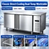 stainless steel fresh keeping refrigerated counter & kitchen freezer worktable