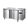 stainless steel fresh keeping refrigerated counter & kitchen freezer worktable