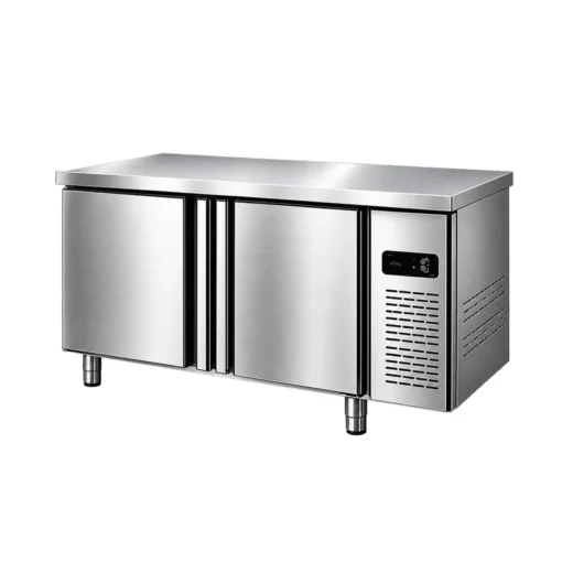 stainless steel fresh keeping refrigerated counter & kitchen freezer worktable