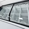 supermarket curved glass display freezer with sliding lids