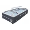 supermarket curved glass display freezer with sliding lids