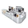 all in one bubble tea shop solution with stainless steel counters & equipment