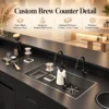 all in one café & bakery solution with stainless steel counters & equipment