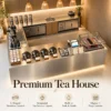 all in one café & bakery solution with stainless steel counters & equipment