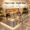 all in one café & bakery solution with stainless steel counters & equipment