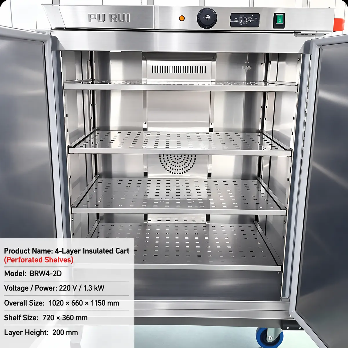 commercial banquet food warming cabinet with humidity control