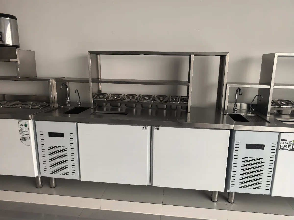 commercial bubble tea bar station equipment