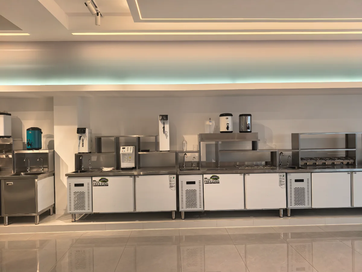 commercial bubble tea bar station equipment