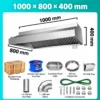 commercial heavy duty stainless steel exhaust hood