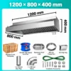 commercial heavy duty stainless steel exhaust hood