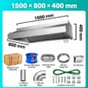 commercial heavy duty stainless steel exhaust hood