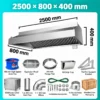 commercial heavy duty stainless steel exhaust hood