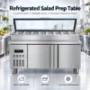 commercial refrigerated salad & fruit display case