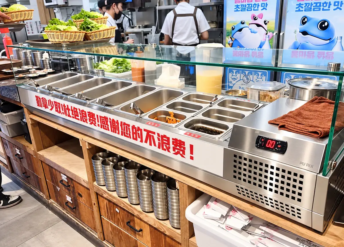 commercial salad prep table