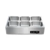 commercial countertop electric food warmer with glass sneeze guard (复制)
