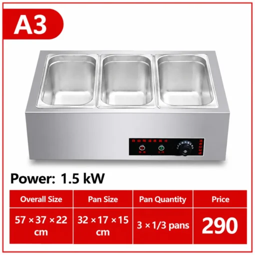 commercial countertop electric food warmer with glass sneeze guard (复制)