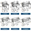 commercial stainless steel countertop bain marie food warmer (复制)