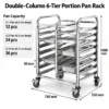 commercial stainless steel gn pan rack trolley
