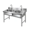 commercial stainless steel foot pedal hand wash sink (复制)