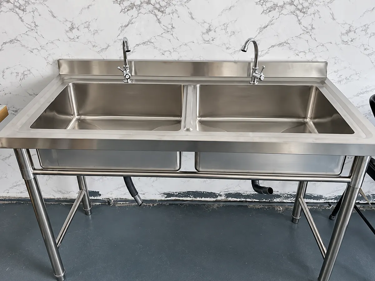 commercial stainless steel kitchen sink