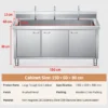 commercial stainless steel kitchen sink cabinet