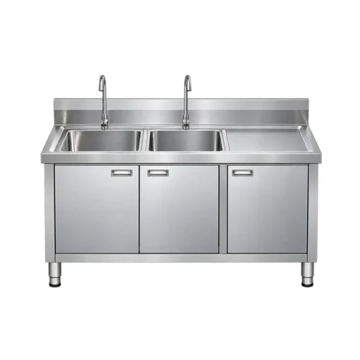 commercial stainless steel kitchen sink cabinet