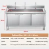 commercial stainless steel kitchen sink cabinet