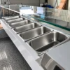 marble top refrigerated pizza & salad prep table