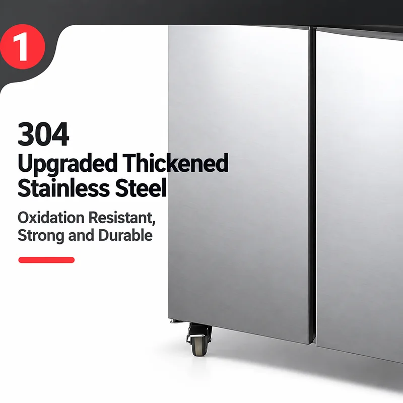 marble top refrigerated pizza & salad prep table