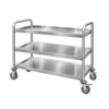 stainless steel mobile dish collection trolley